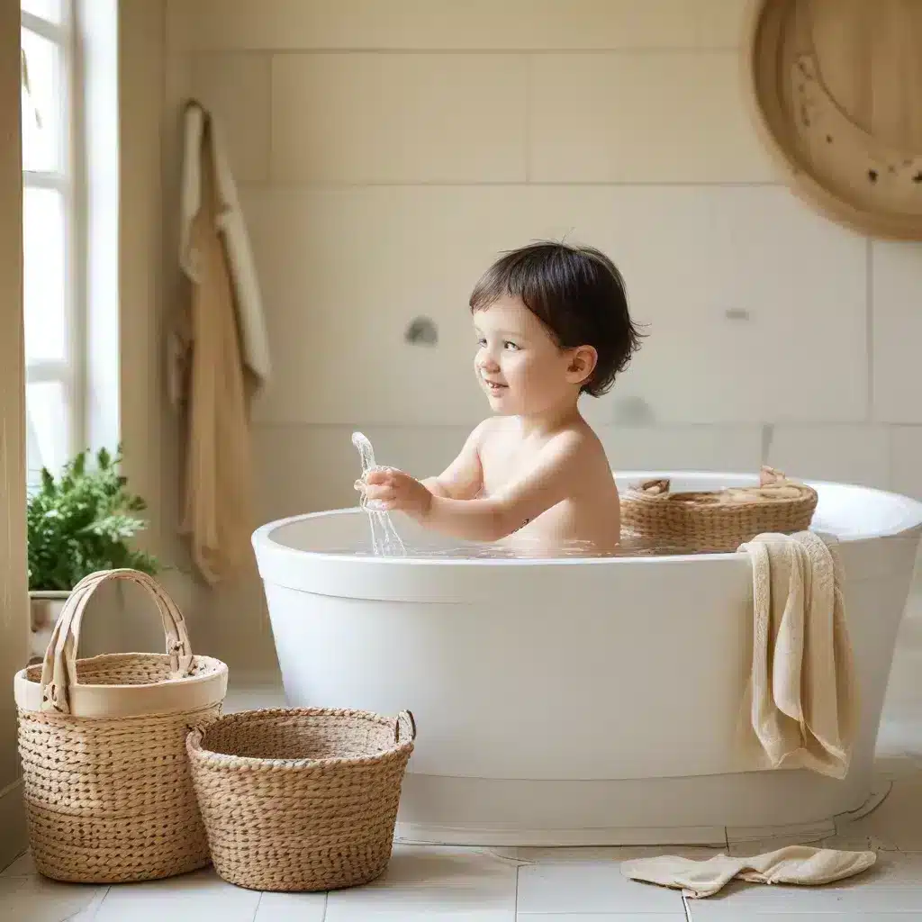 Baskets and Buckets for Kid-Friendly Baths Baskets and Buckets for Kid-Friendly Baths
