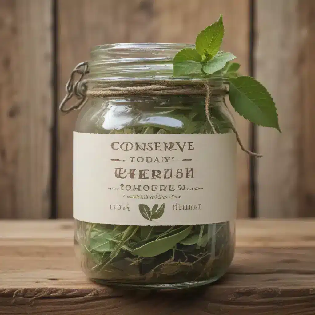 Conserve Today, Cherish Tomorrow Conserve Today, Cherish Tomorrow