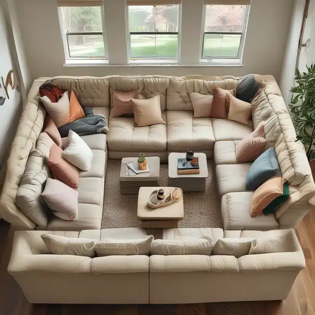 Fit More Folks on U Shaped Couches Fit More Folks on U Shaped Couches