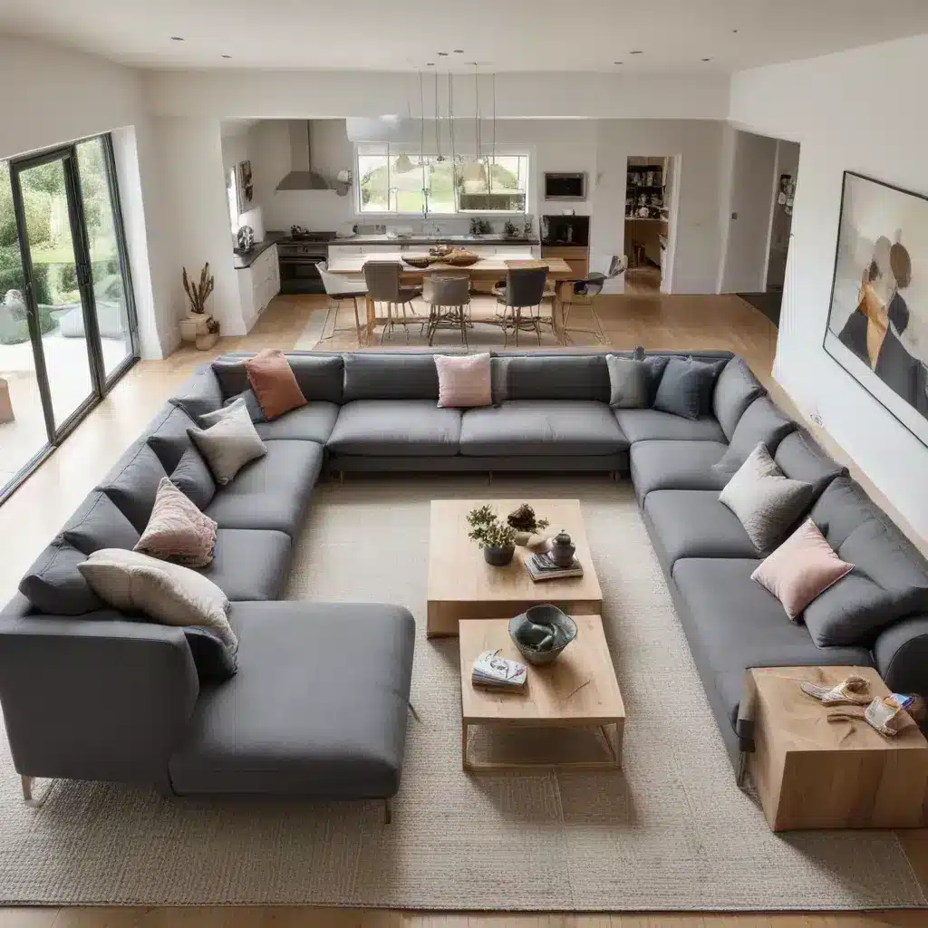 Get Close with a U-Shaped Sofa