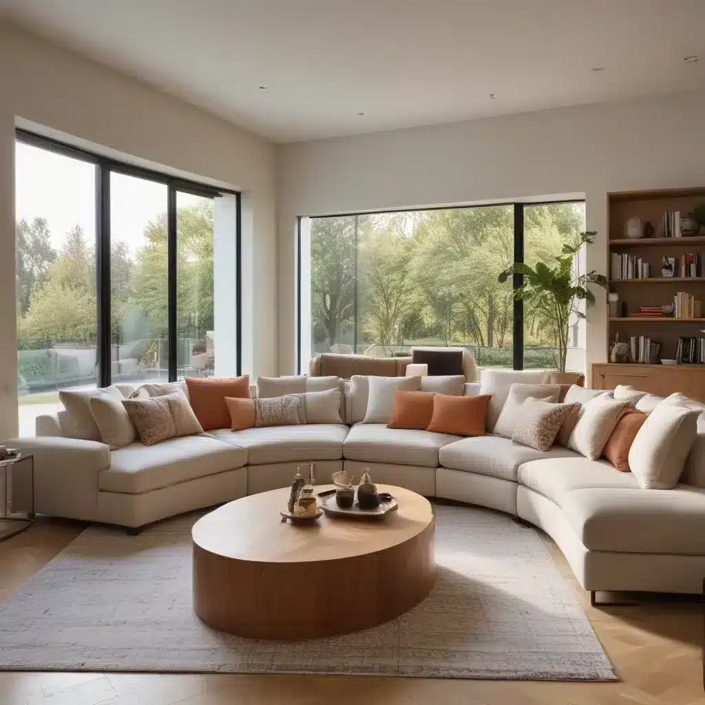 Get Cozy in the Curve of a Custom U-Shaped Sofa