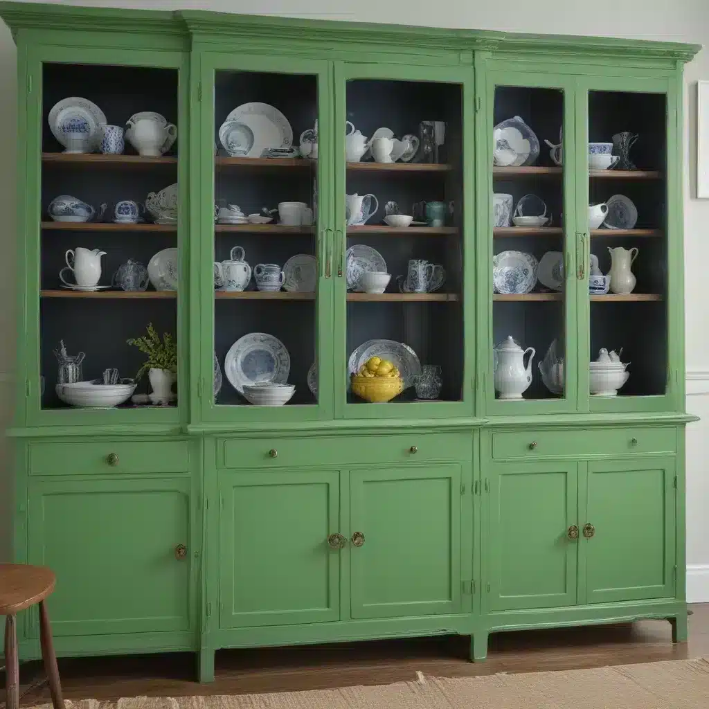 Reimagine China Cabinets with Bright Paint Colors
