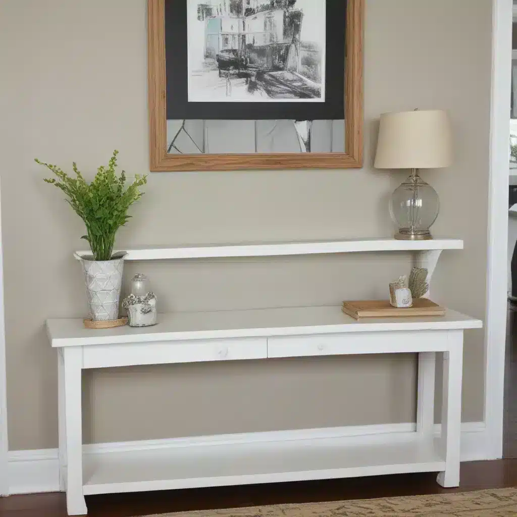 Transform a Door into a Stylish Sofa Table Transform a Door into a Stylish Sofa Table