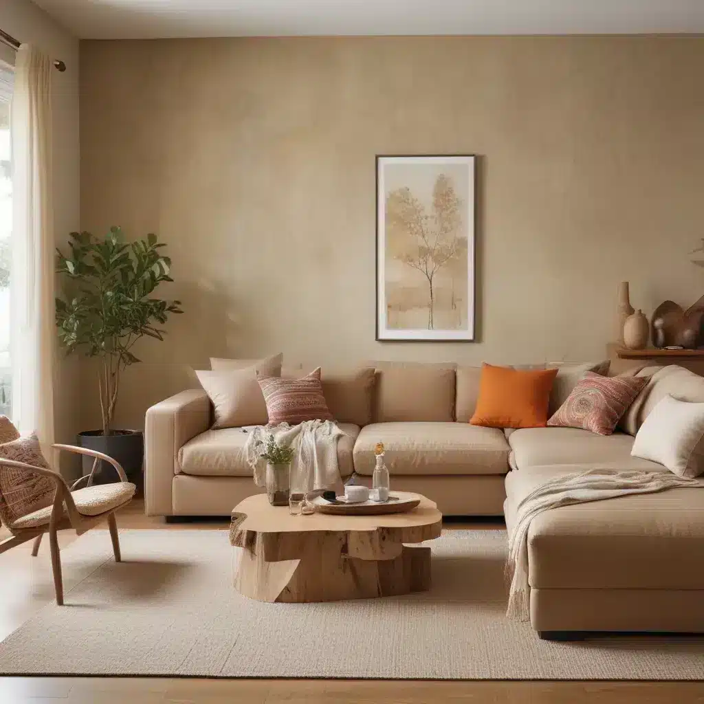 Warm Up a Modern Living Room with Natural Materials