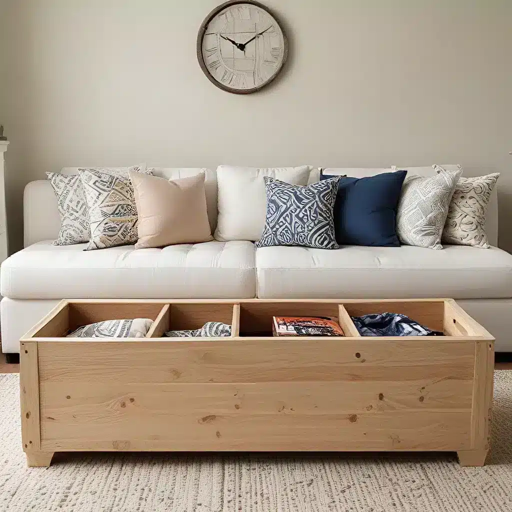Maximize Storage With DIY Sofa Benches Maximize Storage With DIY Sofa Benches