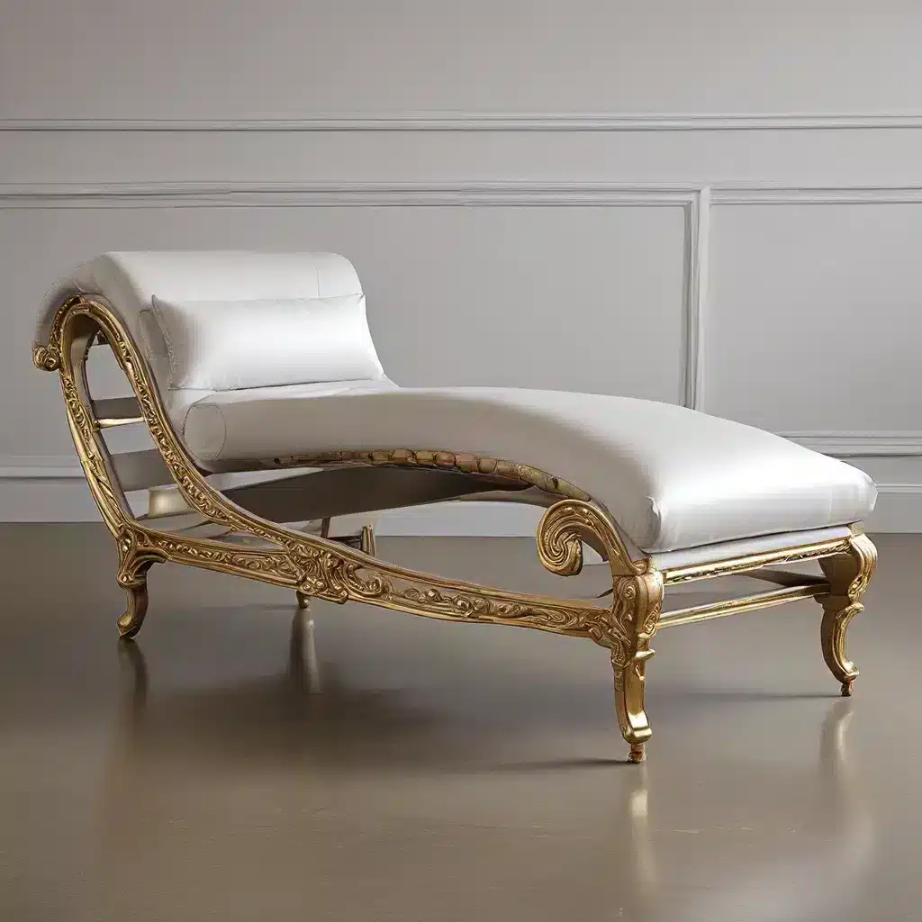 Metallic Elegance: Chaise Longues with Radiant Accents Metallic Elegance: Chaise Longues with Radiant Accents