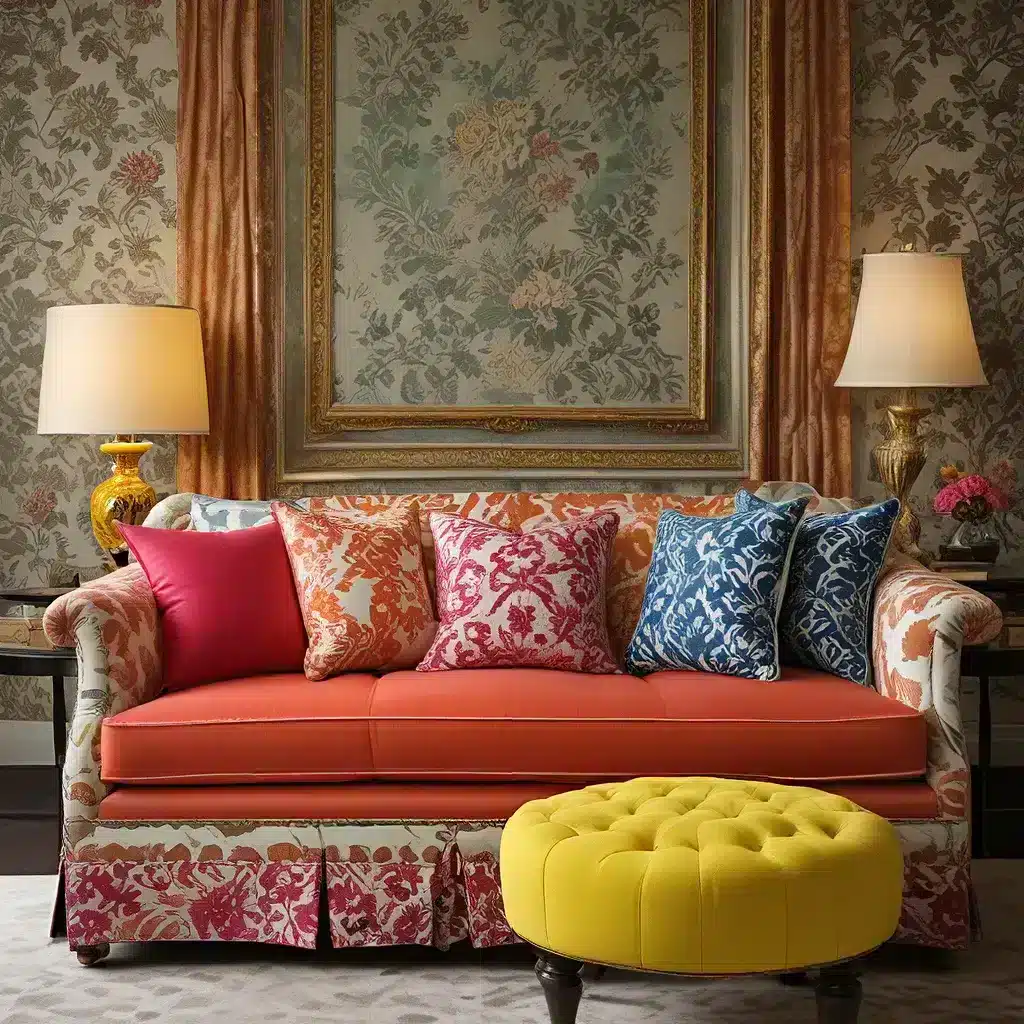 Sofa Forge: Color Clash Couture – Daring Pattern Pairings