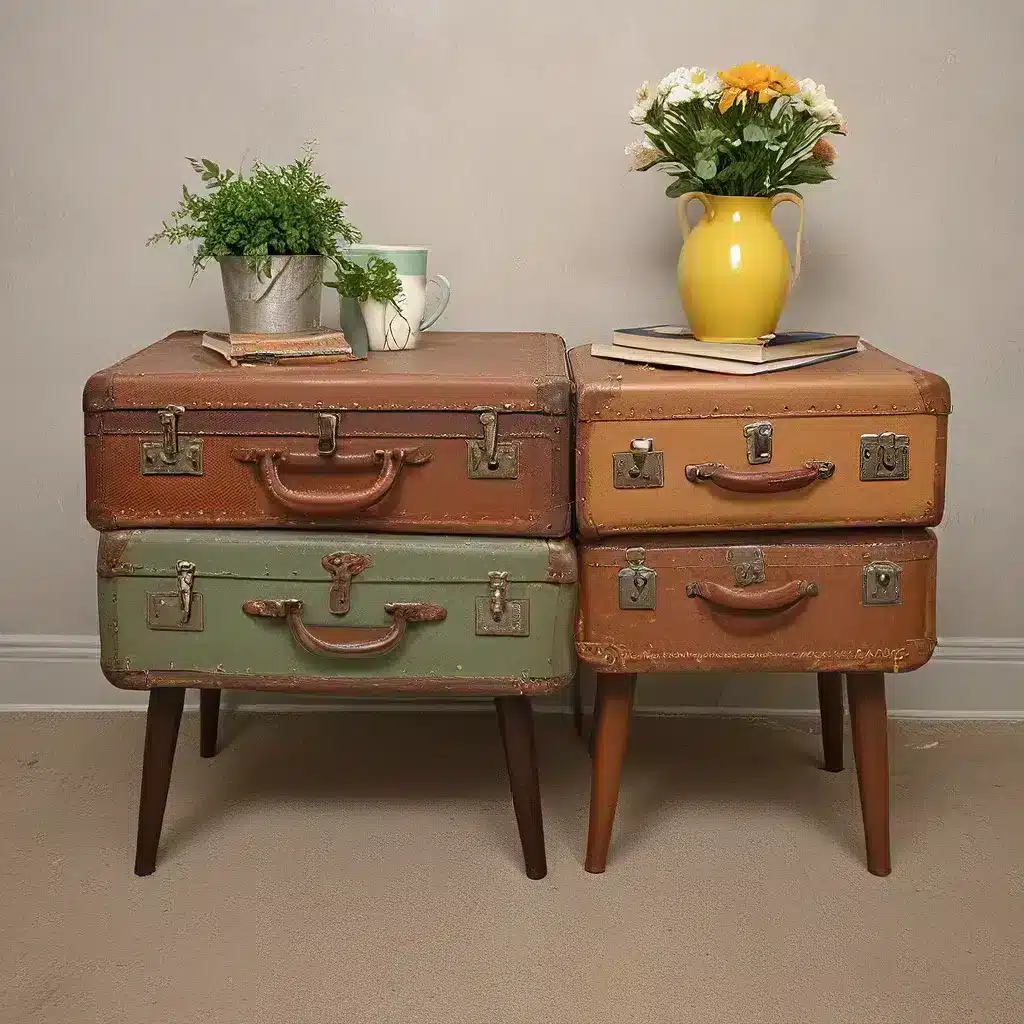 Transform Vintage Suitcases into Unique Side Tables