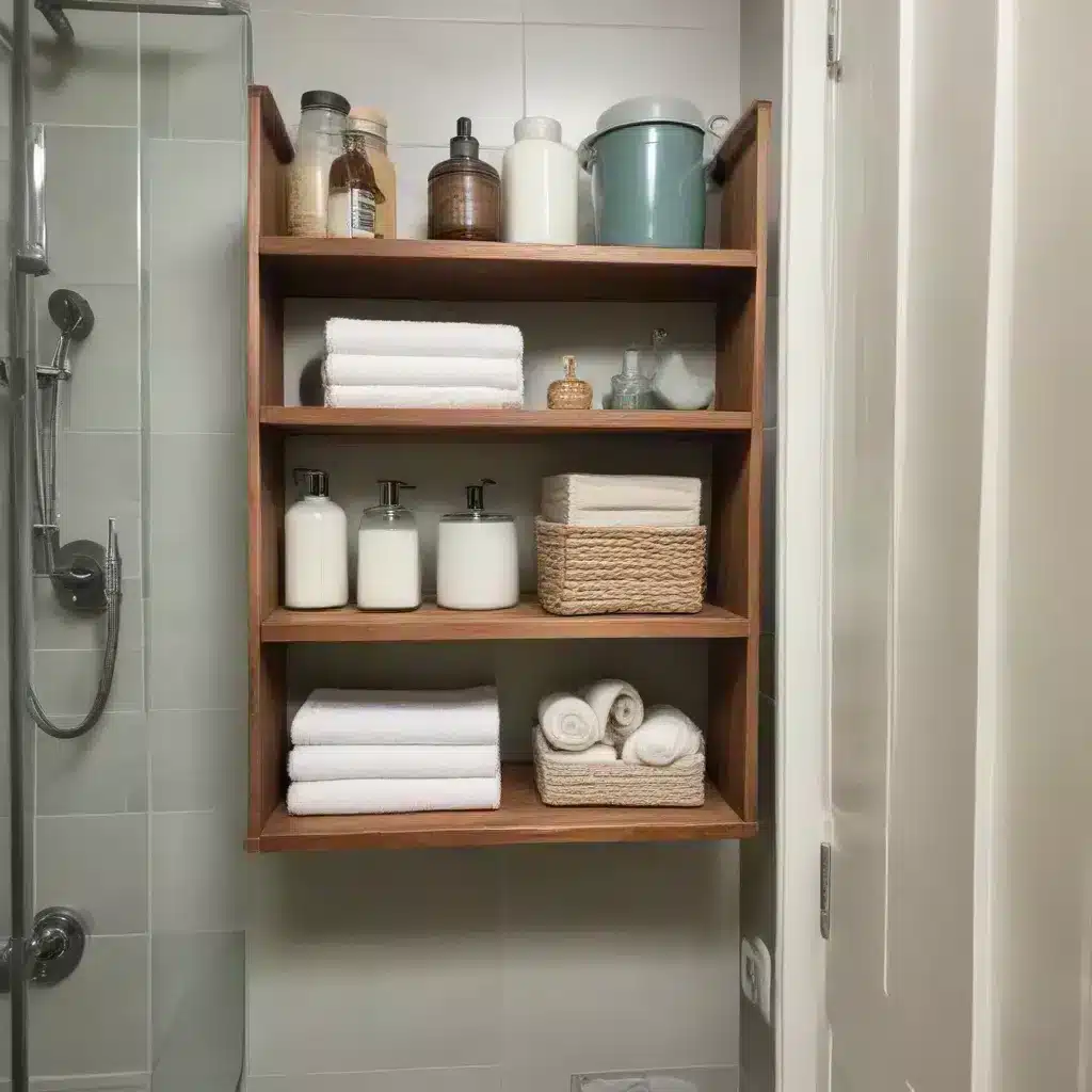 Hanging Shelves Add Vertical Storage in Cramped Baths Hanging Shelves Add Vertical Storage in Cramped Baths