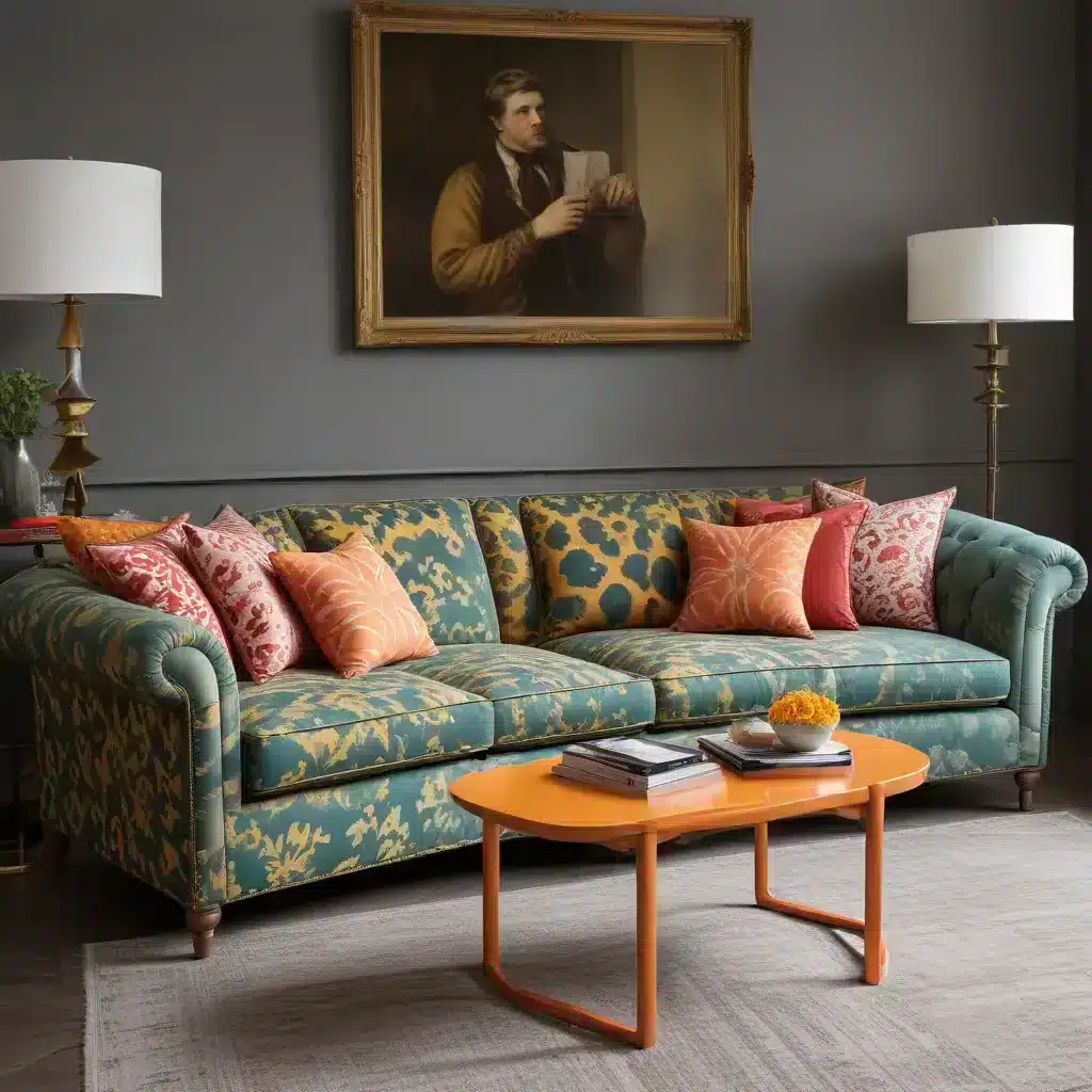 Sofa Forge: Redefine Masculine with Unexpected Colors and Prints