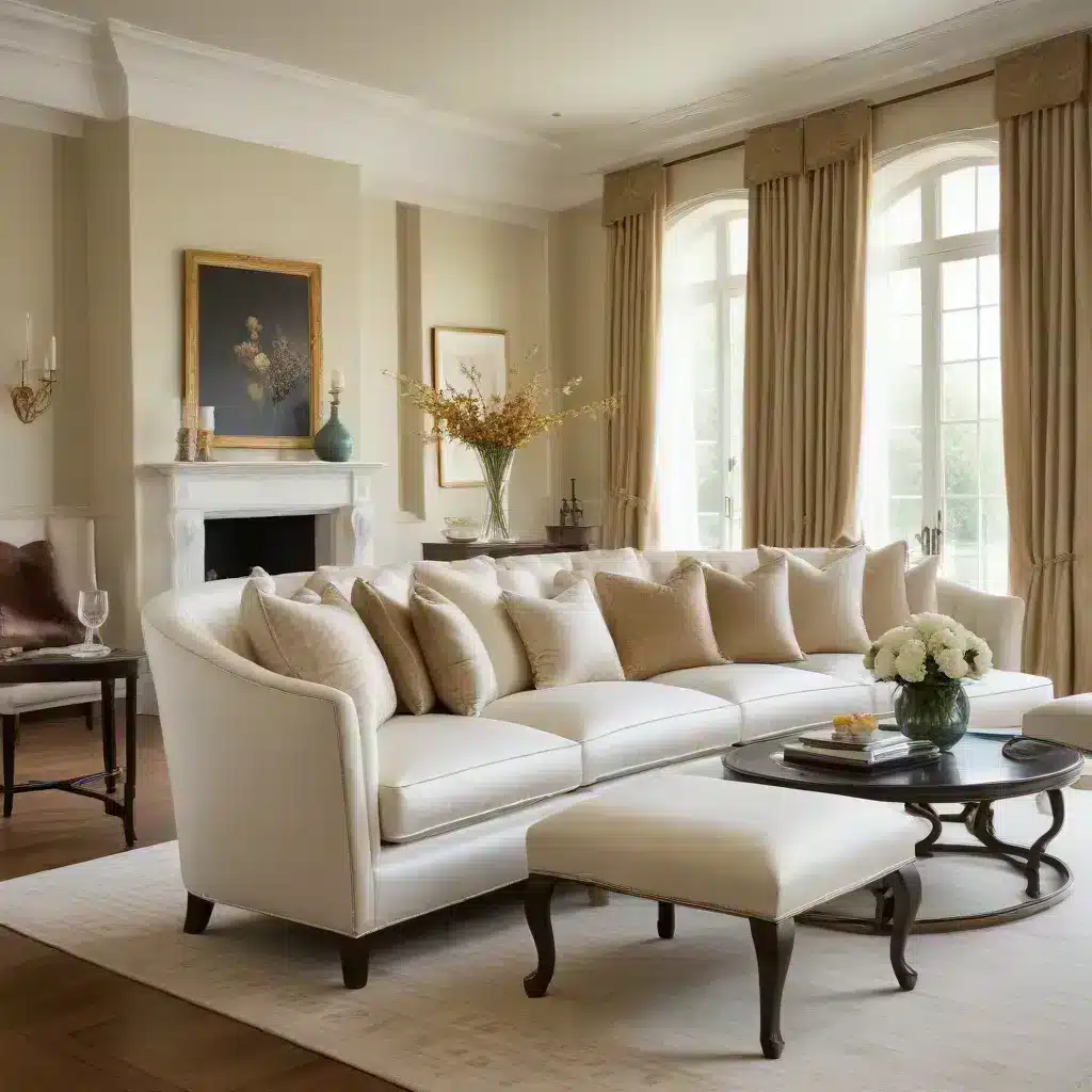 Sophisticated Silk Upholstery Elevates Family Entertaining and Relaxation Sophisticated Silk Upholstery Elevates Family Entertaining and Relaxation