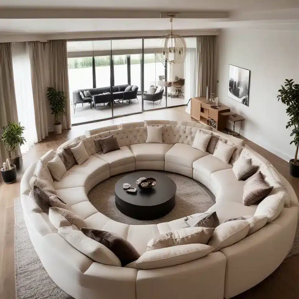 Curl Up and Unwind on a Luxurious U-Shaped Couch Curl Up and Unwind on a Luxurious U-Shaped Couch