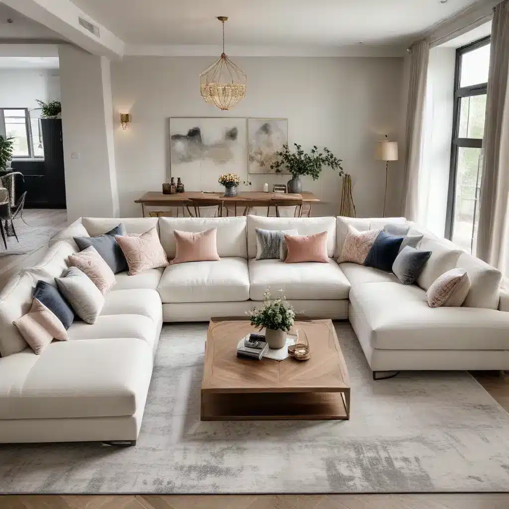 Elevate Your Living Room with a Sophisticated and Elegant U-Shaped Sofa