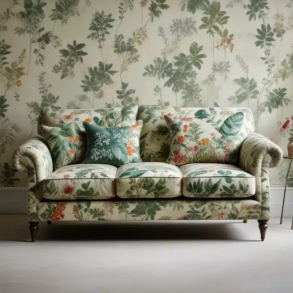 Sofa Forge Botanical Bliss Lush Leaf and Floral Prints Sofa Forge Botanical Bliss Lush Leaf and Floral Prints