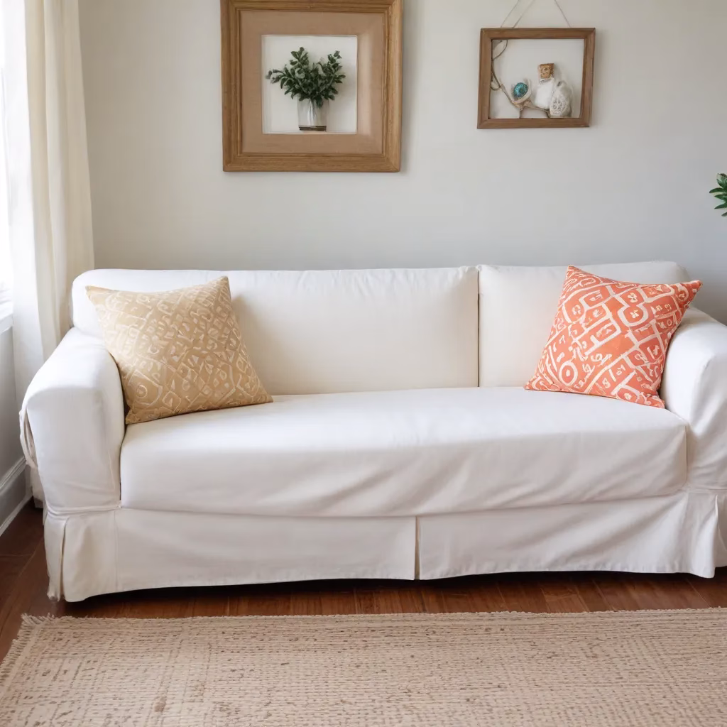Refresh Your Living Room With a DIY Sofa Slipcover Refresh Your Living Room With a DIY Sofa Slipcover