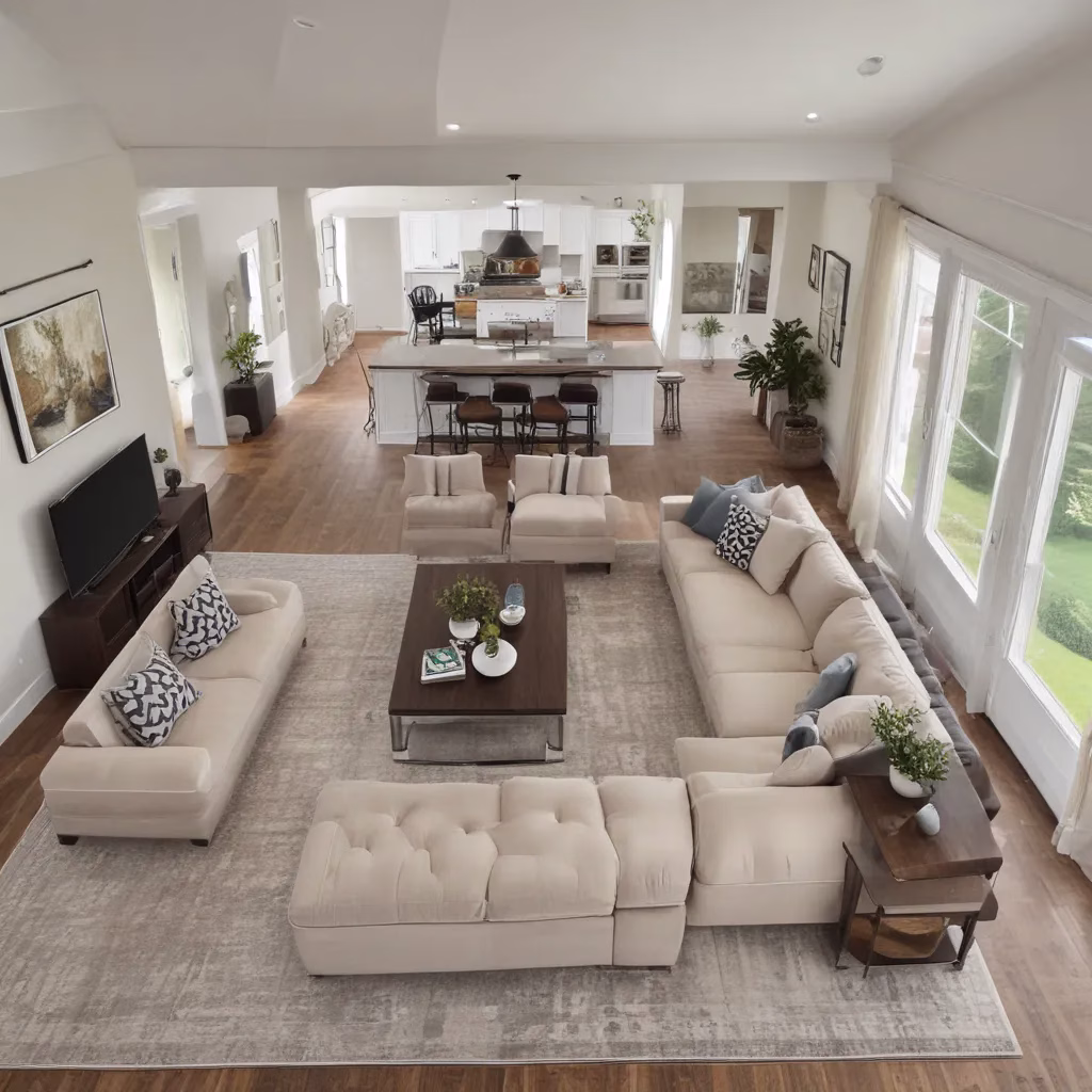 Sectional Placement Strategies for Open Floor Plan Layouts