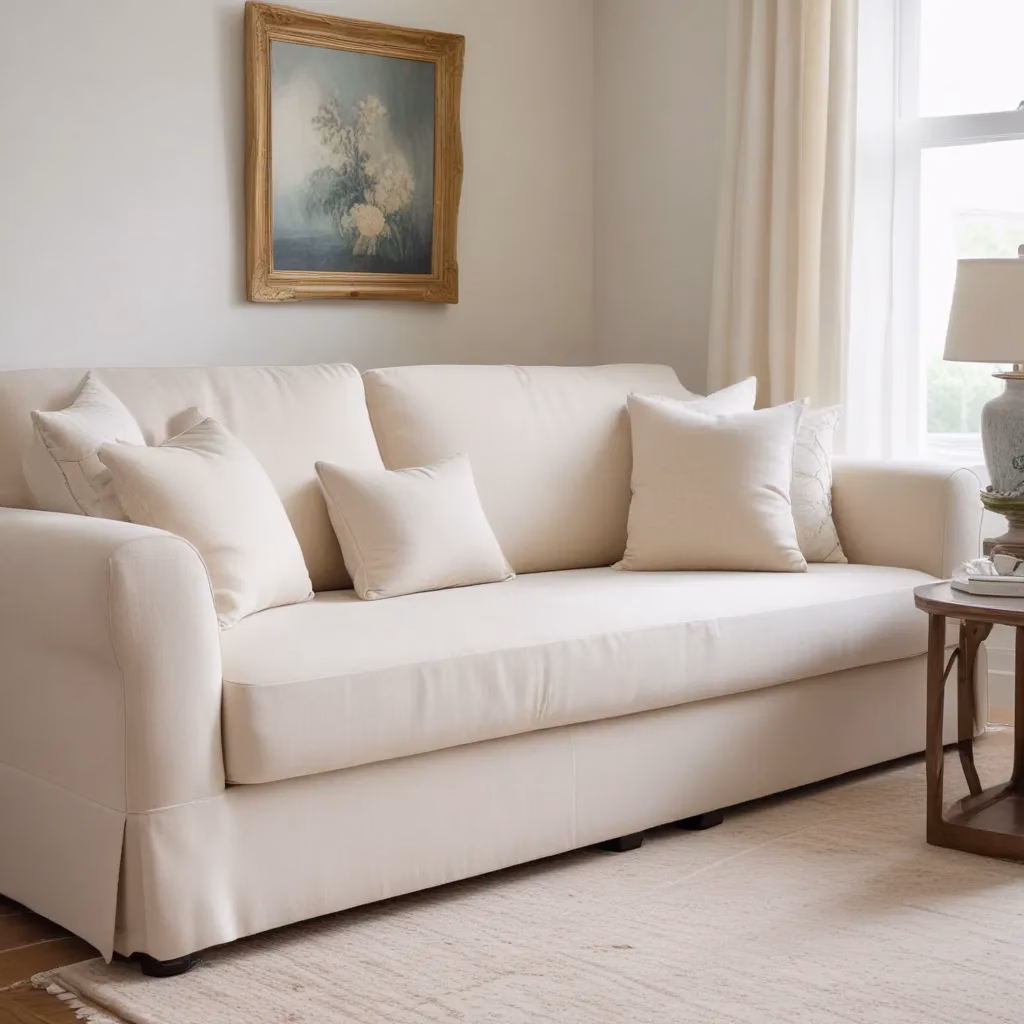 Sofa Slipcovering: Reviving Tired Upholstery on a Budget